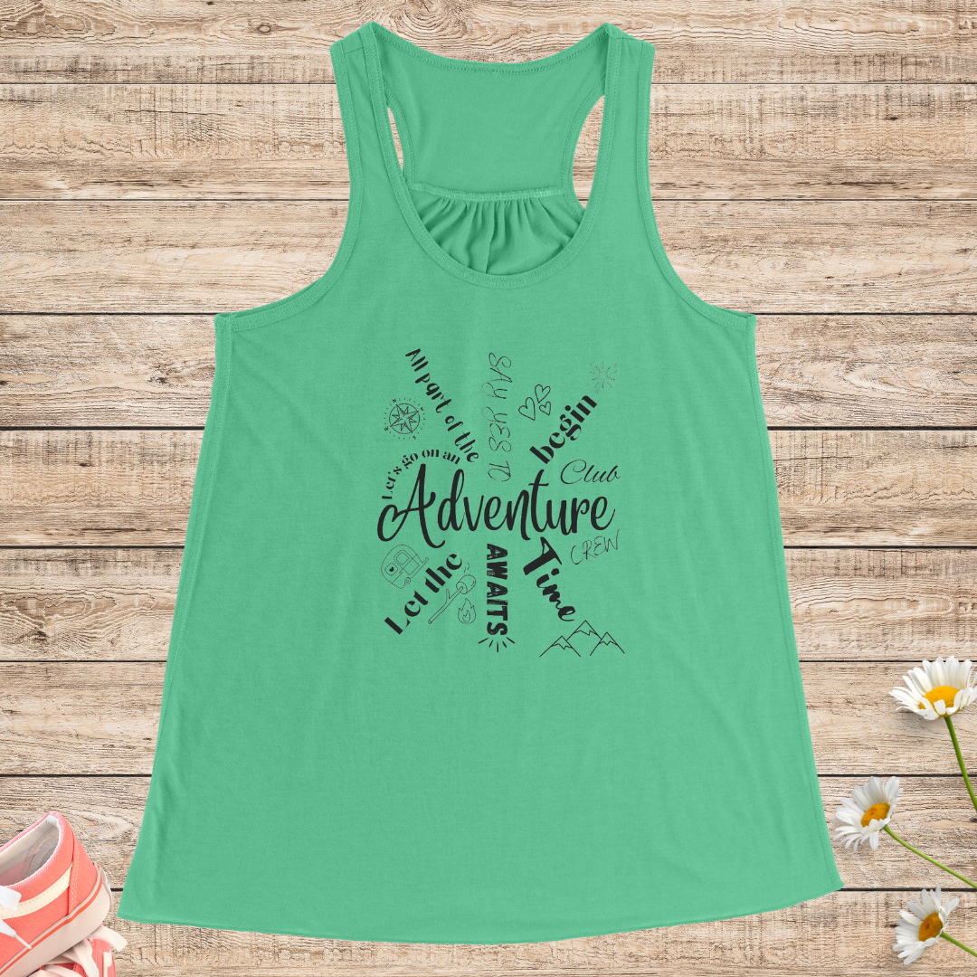 Women's Hiking Tank Top, Women's Flowy Exercise Top, Comfy Yoga Tank, Cute Summer Top, Gift for Adventure Lover