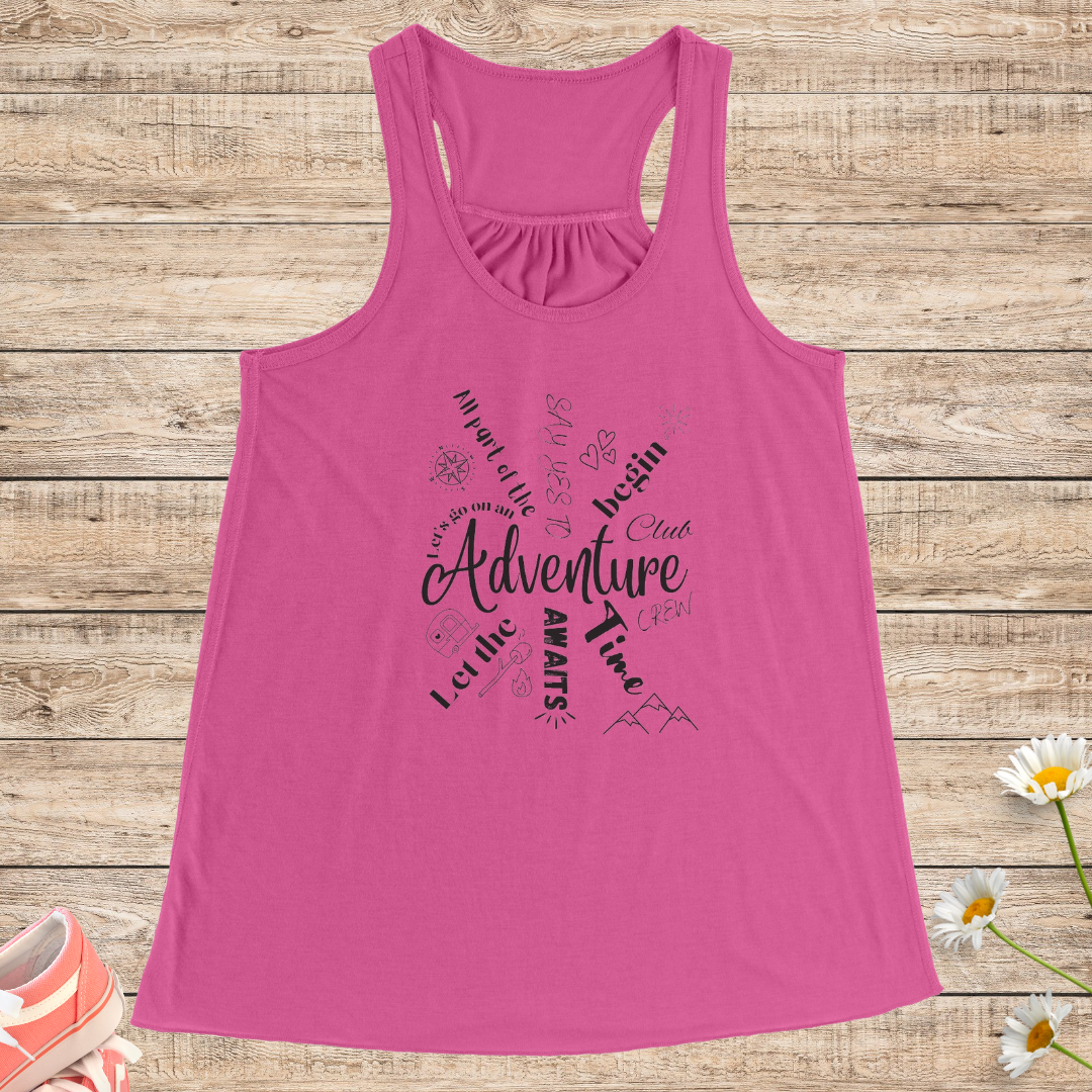 Women's Hiking Tank Top, Women's Flowy Exercise Top, Comfy Yoga Tank, Cute Summer Top, Gift for Adventure Lover