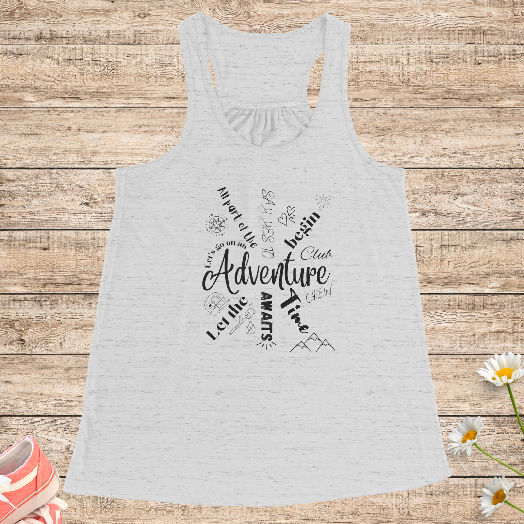 Women's Hiking Tank Top, Women's Flowy Exercise Top, Comfy Yoga Tank, Cute Summer Top, Gift for Adventure Lover