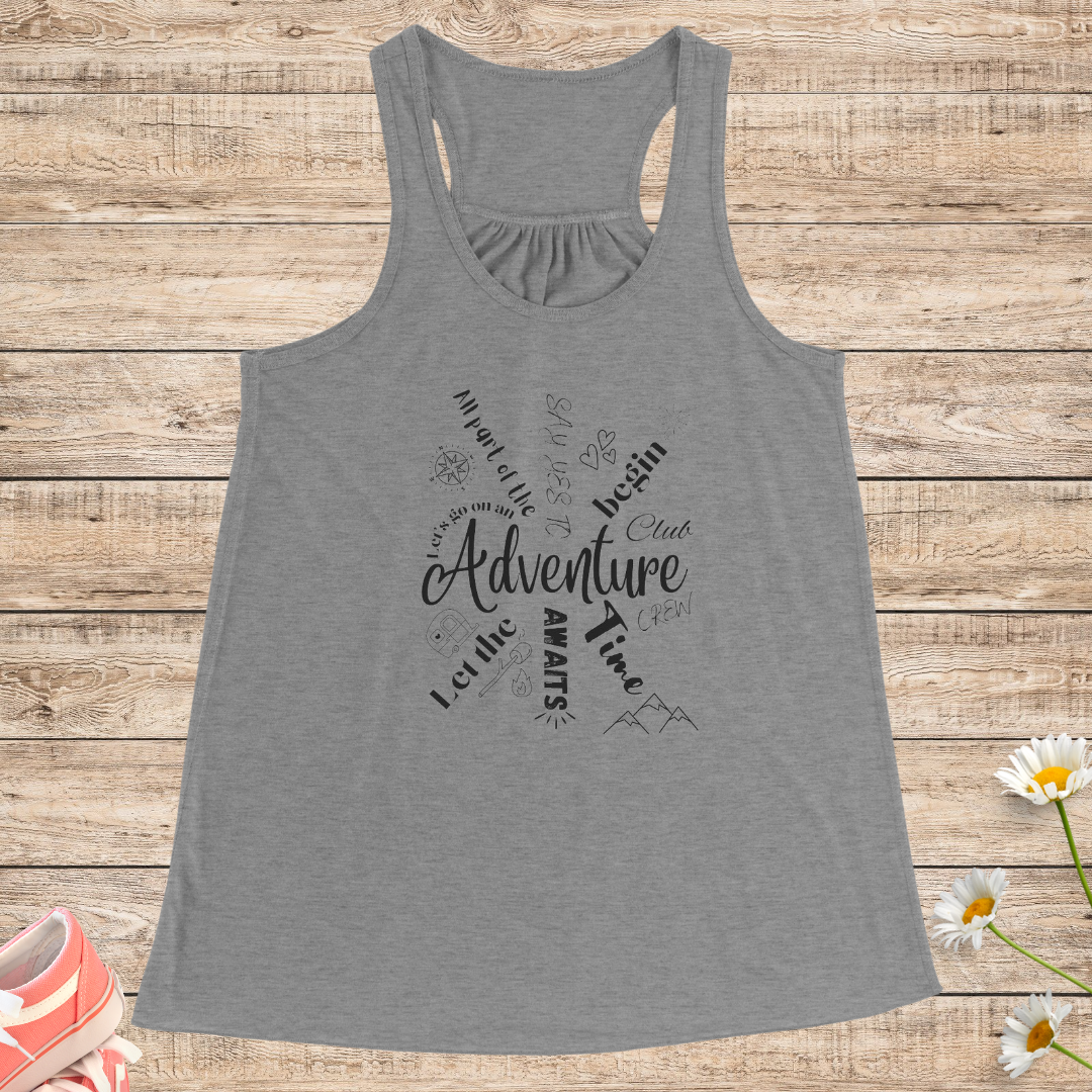 Women's Hiking Tank Top, Women's Flowy Exercise Top, Comfy Yoga Tank, Cute Summer Top, Gift for Adventure Lover