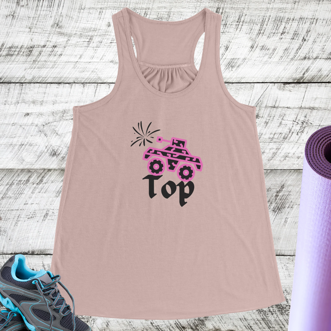 Women's Workout Tank Top, Comfy Yoga Top, Cute Flowy Tank Top, Women's Fitness Exercise Tank Top, Summer Beach Top, Funny Hiking Tank Top
