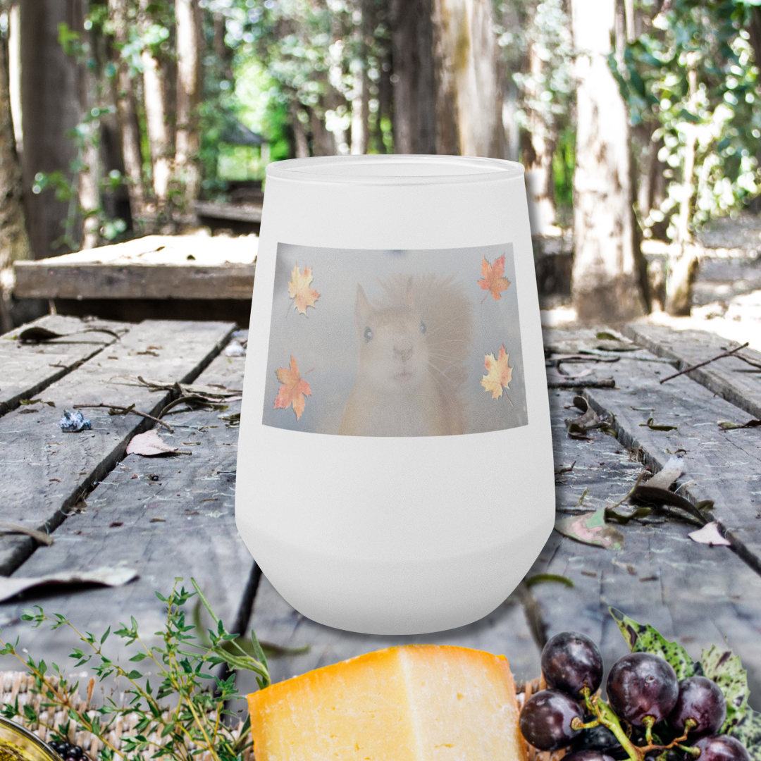 Squirrel Glass, Cute Squirrel Kitchenware, Squirrel Lover Gift, Squirrel Whisperer Mom Birthday Gift, Gift for Animal Fall Lover, House-warming Gift for Her