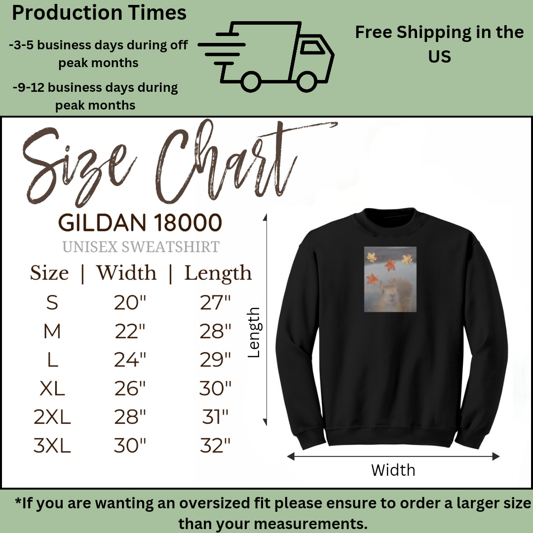 Squirrel Sweatshirt, Squirrel Lover Crewneck Sweater, Cute Squirrel Apparel, Gift for Squirrel Mom, Squirrel Whisperer Fall Sweater