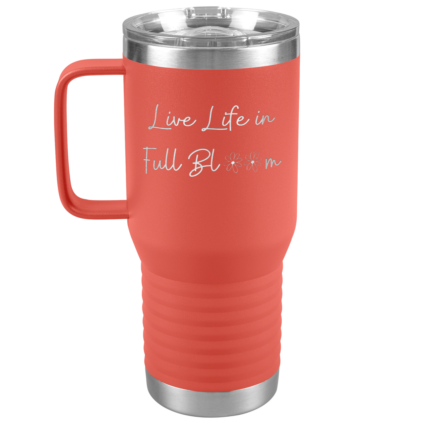 Wildflower_Tumbler_with_Handle_Daisy_Lo_20oz_Travel_Tumbler_Coral_Mockup.png