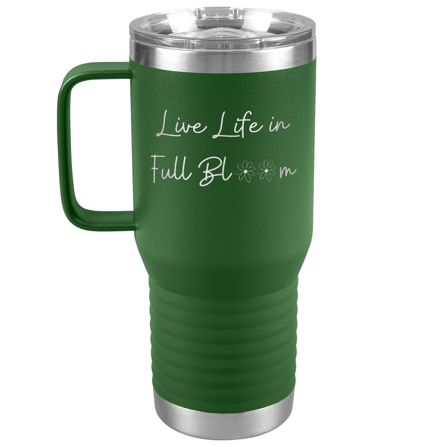Wildflower_Tumbler_with_Handle_Daisy_Lo_20oz_Travel_Tumbler_Green_Mockup.png