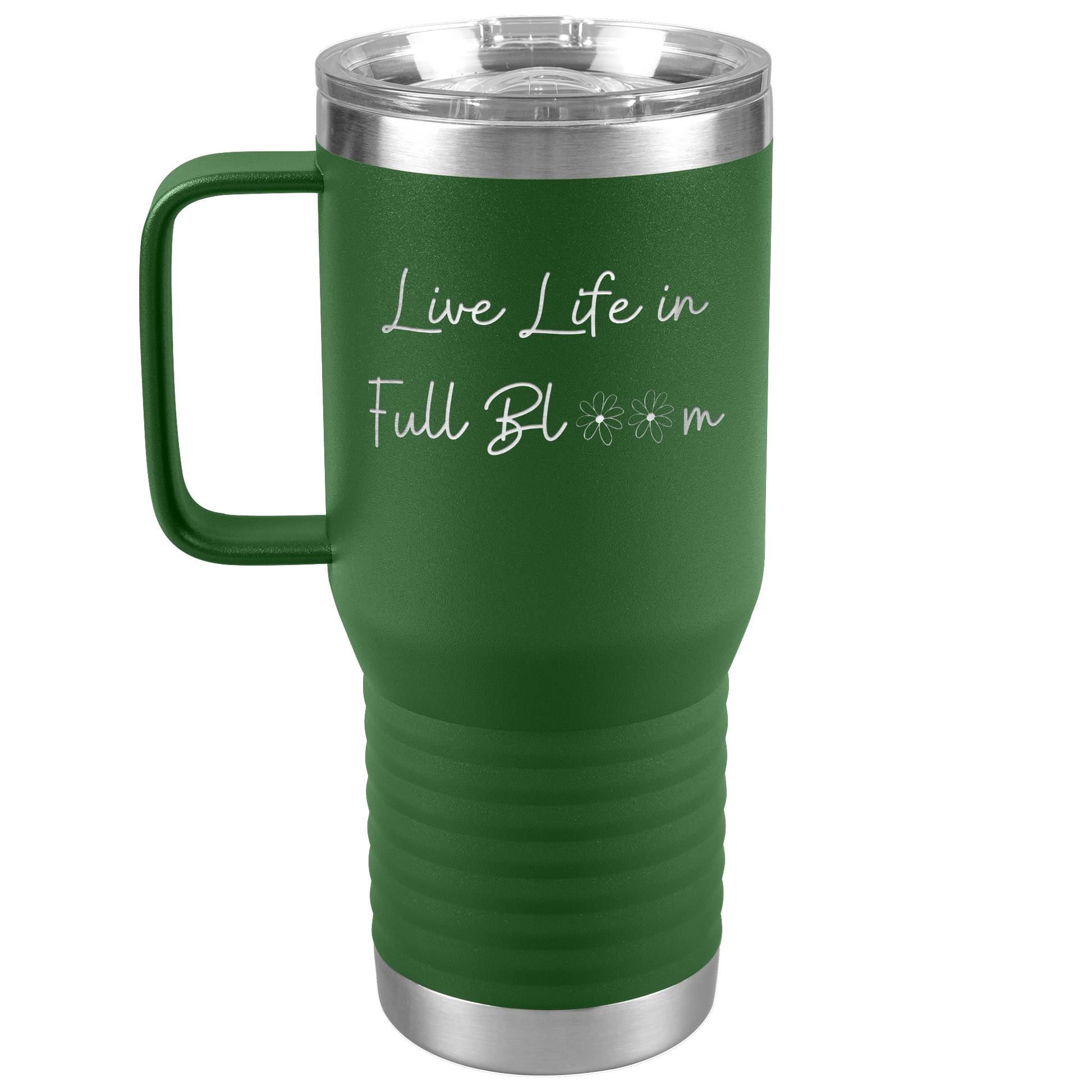 Wildflower_Tumbler_with_Handle_Daisy_Lo_20oz_Travel_Tumbler_Green_Mockup.png