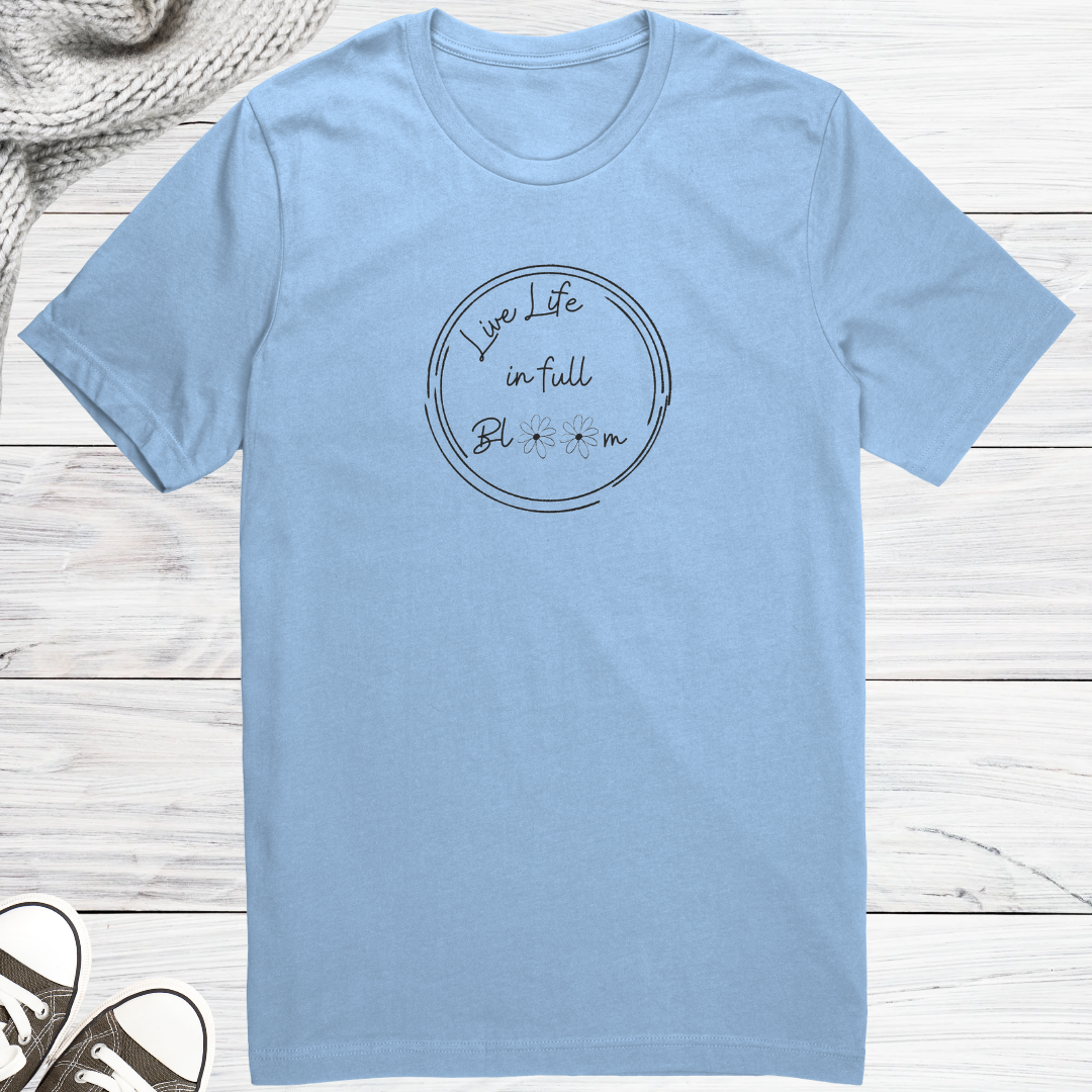 Wildflower Daisy Tshirt, Floral Tee, Flower Shirt, Happy Motivational Clothing, Inspired Shirt, Gift for Daisy Lover, Gift for Her