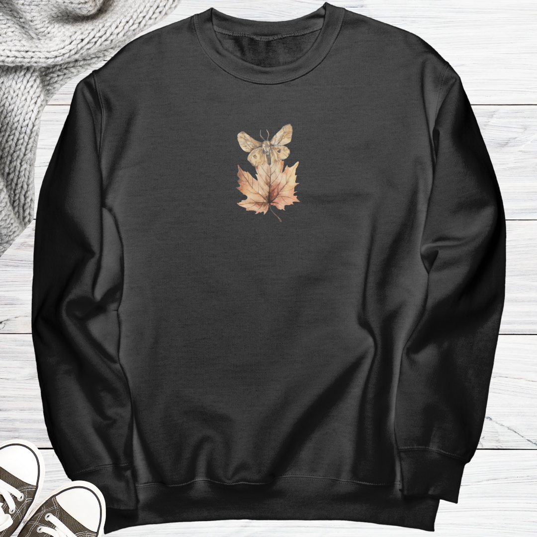 Fall Sweatshirt, Fall Leaf Sweater, Moth Sweatshirt, Autumn Sweatshirt, Fall Apparel