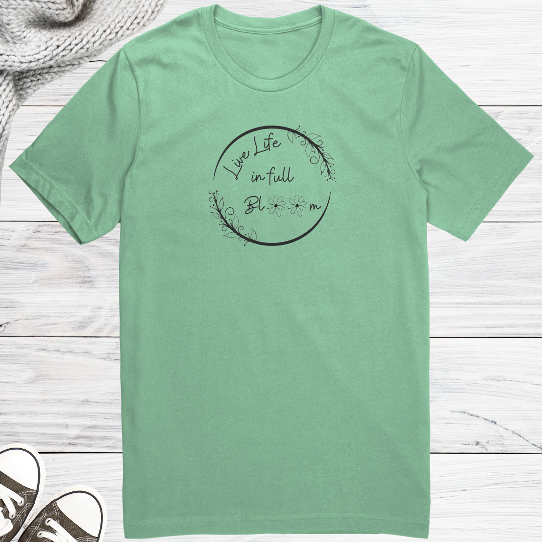 Daisy Floral Shirt, Positive Affirmation Happy Tshirt, Daisy Flower Bloom Shirt, Cute Oversized Unisex TShirt, Gift for Her