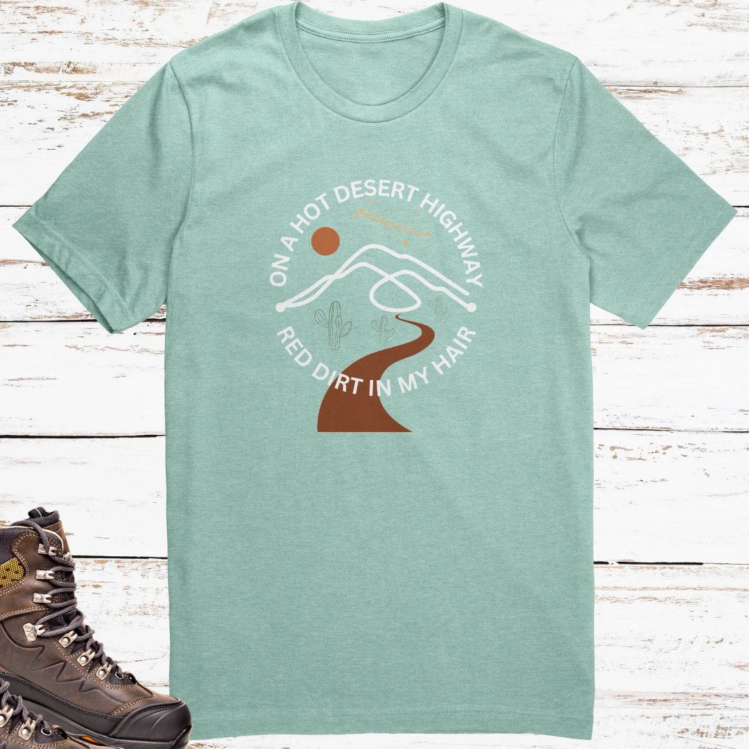 Desert Highway Shirt, Road Trip Tshirt, Travel Tee, Camping Shirt, Hiking Tshirt, Gift for Adventurer