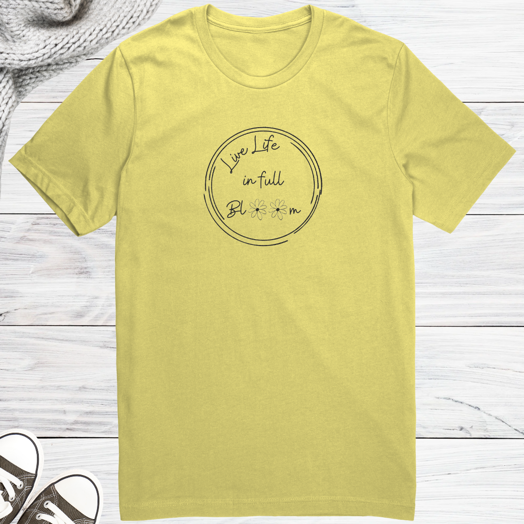 Wildflower Daisy Tshirt, Floral Tee, Flower Shirt, Happy Motivational Clothing, Inspired Shirt, Gift for Daisy Lover, Gift for Her