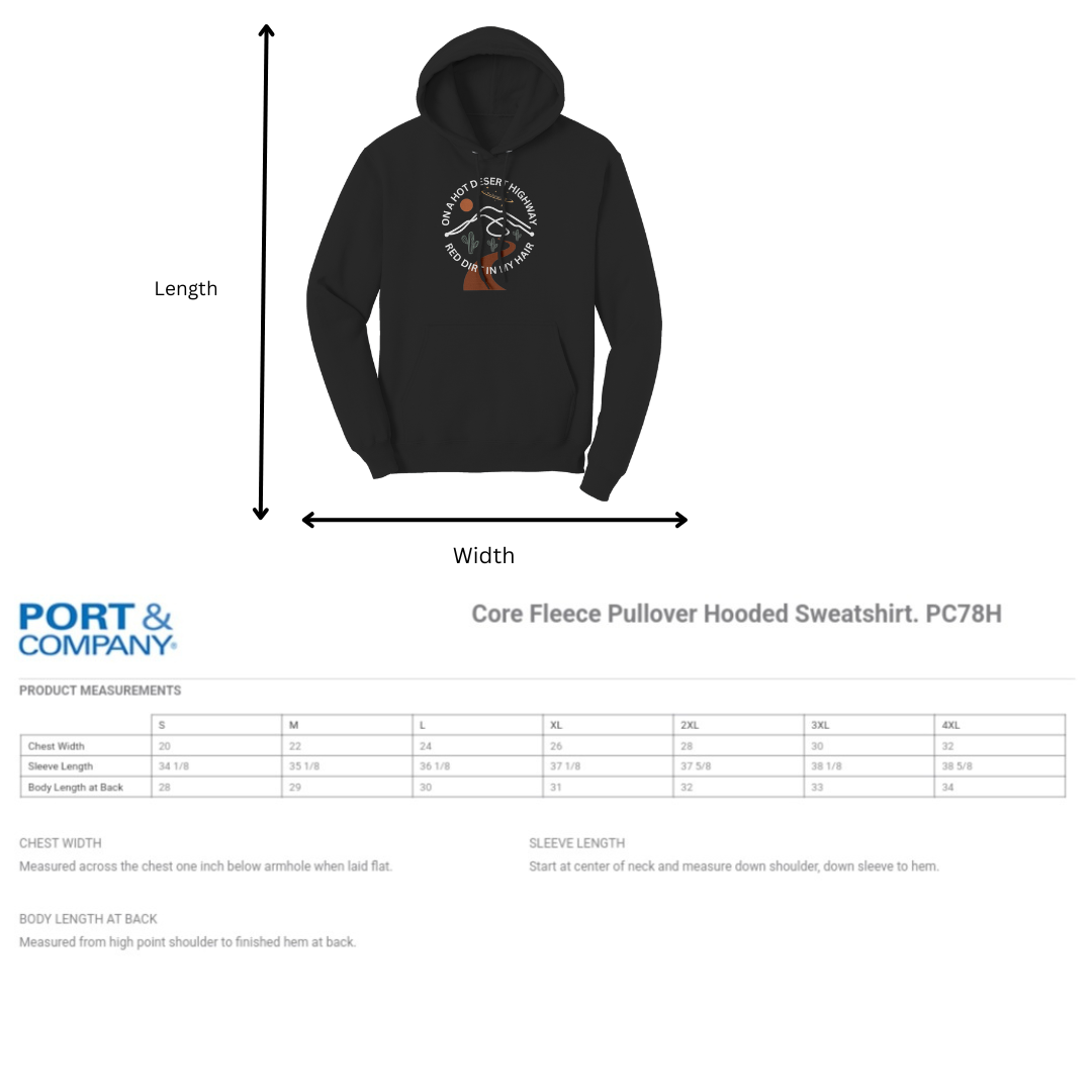 Desert Highway Hoodie, Road Trip Hooded Sweatshirt, Travel Hoodie, Camp Hoodie, Gift for Adventurer
