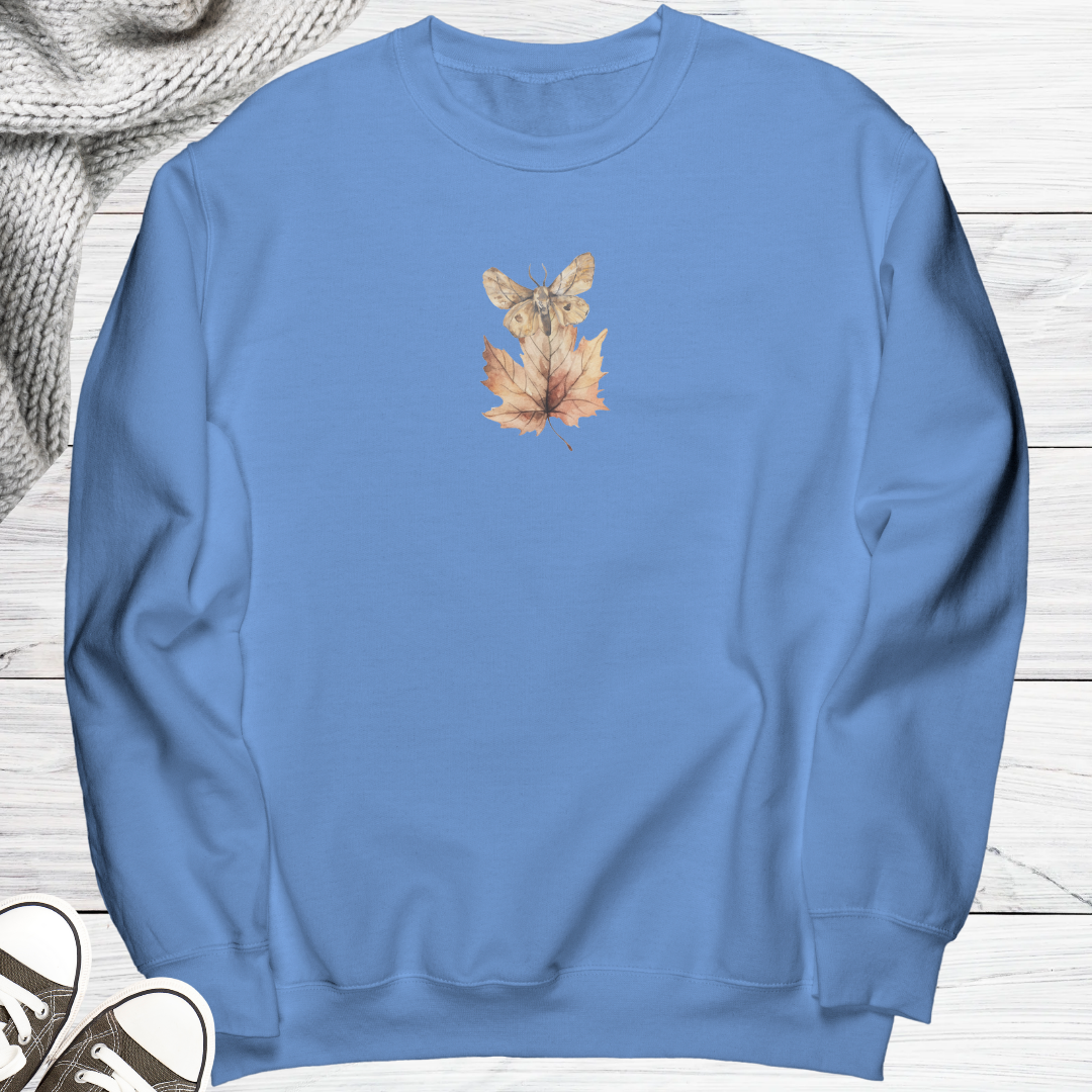 Fall Sweatshirt, Fall Leaf Sweater, Moth Sweatshirt, Autumn Sweatshirt, Fall Apparel