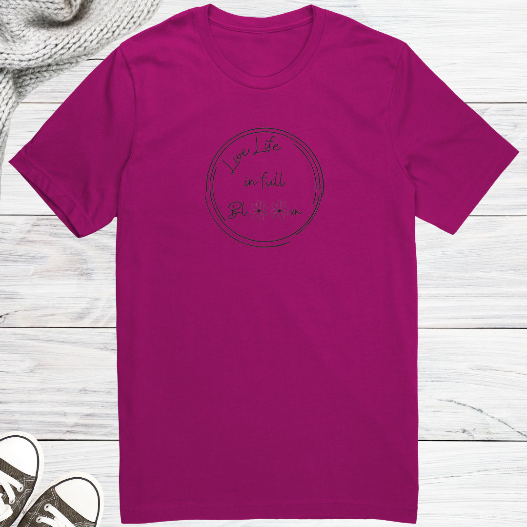 Wildflower Daisy Tshirt, Floral Tee, Flower Shirt, Happy Motivational Clothing, Inspired Shirt, Gift for Daisy Lover, Gift for Her