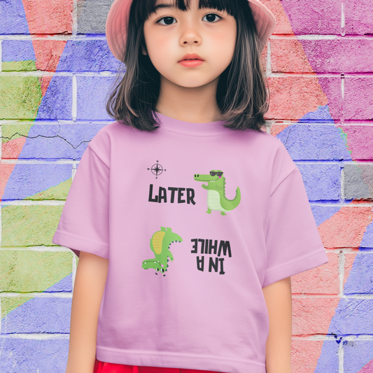 Later Gator Kid's Shirt, In a While Crocodile Children's Shirt, Funny Croc Shirt for Grandkid, Gift for Grandchild
