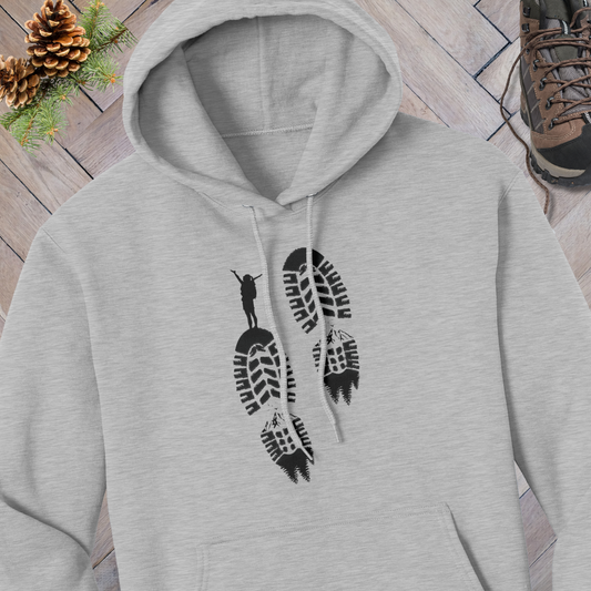 Hiking Hoodie, Outdoors Hooded Sweatshirt, Pine Trees Hoodie, Mountain Sweater, Nature Lover Gift, Gift for Camper
